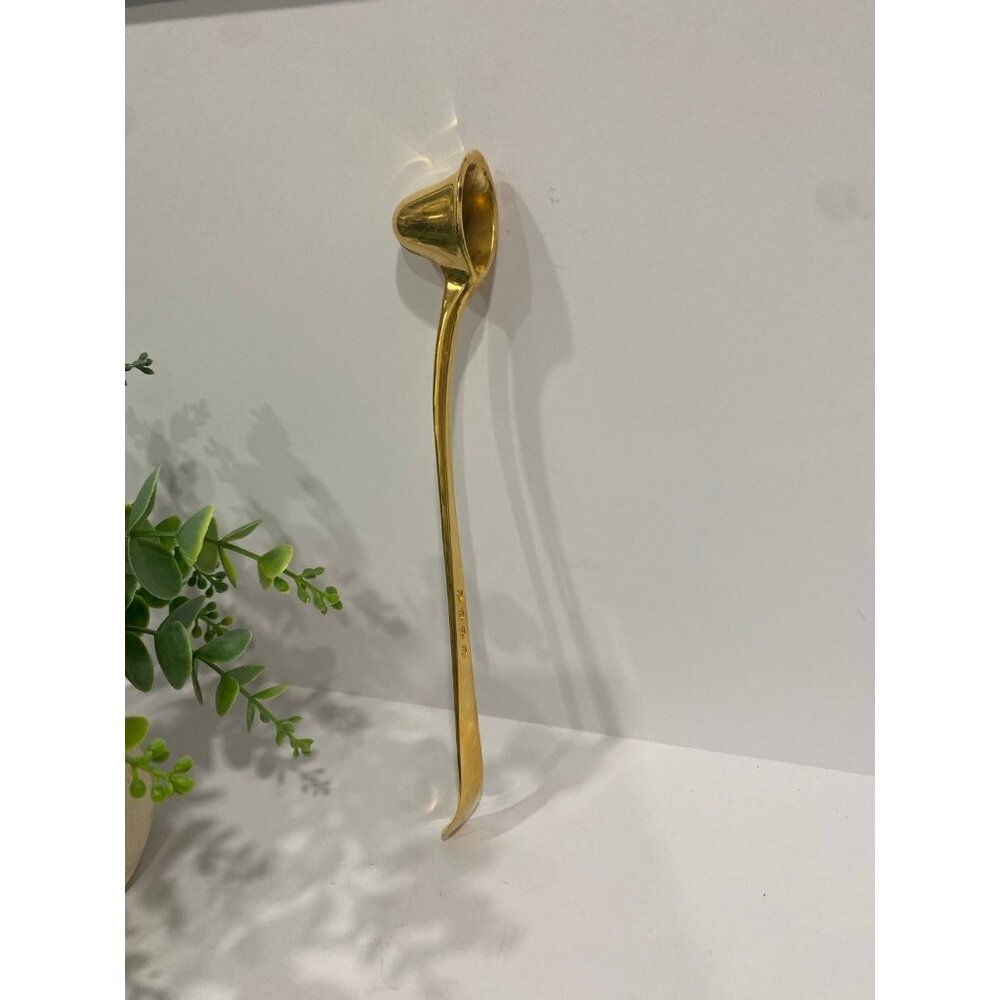 Vintage Antique Gerity Gold - 10" Candle Snuffer Cavalier Helmet Design